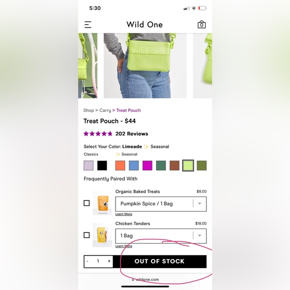 NEW WILD ONE Treat Pouch and Poop Bag Carrier 💩 💚 - Picture 10 of 11